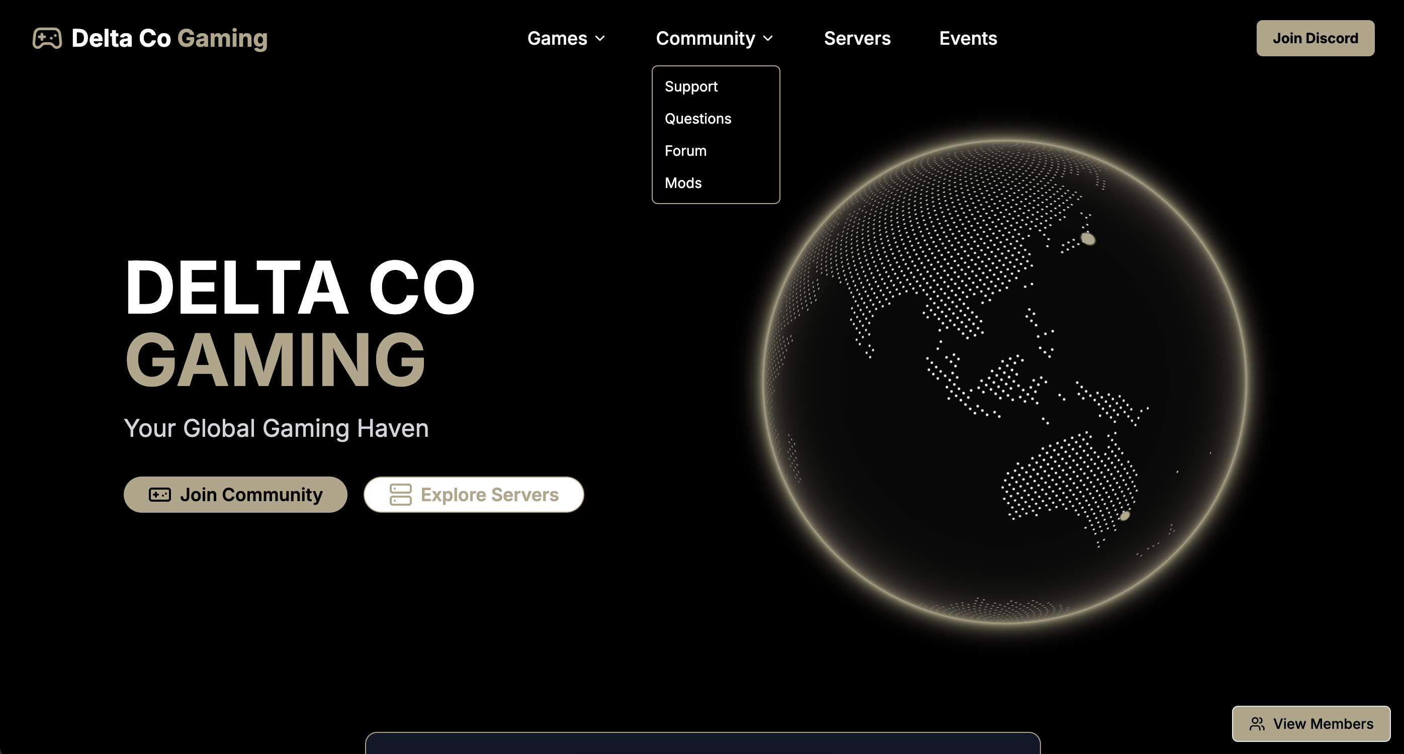 Delta Co Gaming - Website